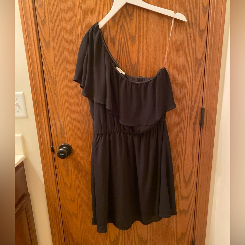 Maurices One shoulder Black Dress XL